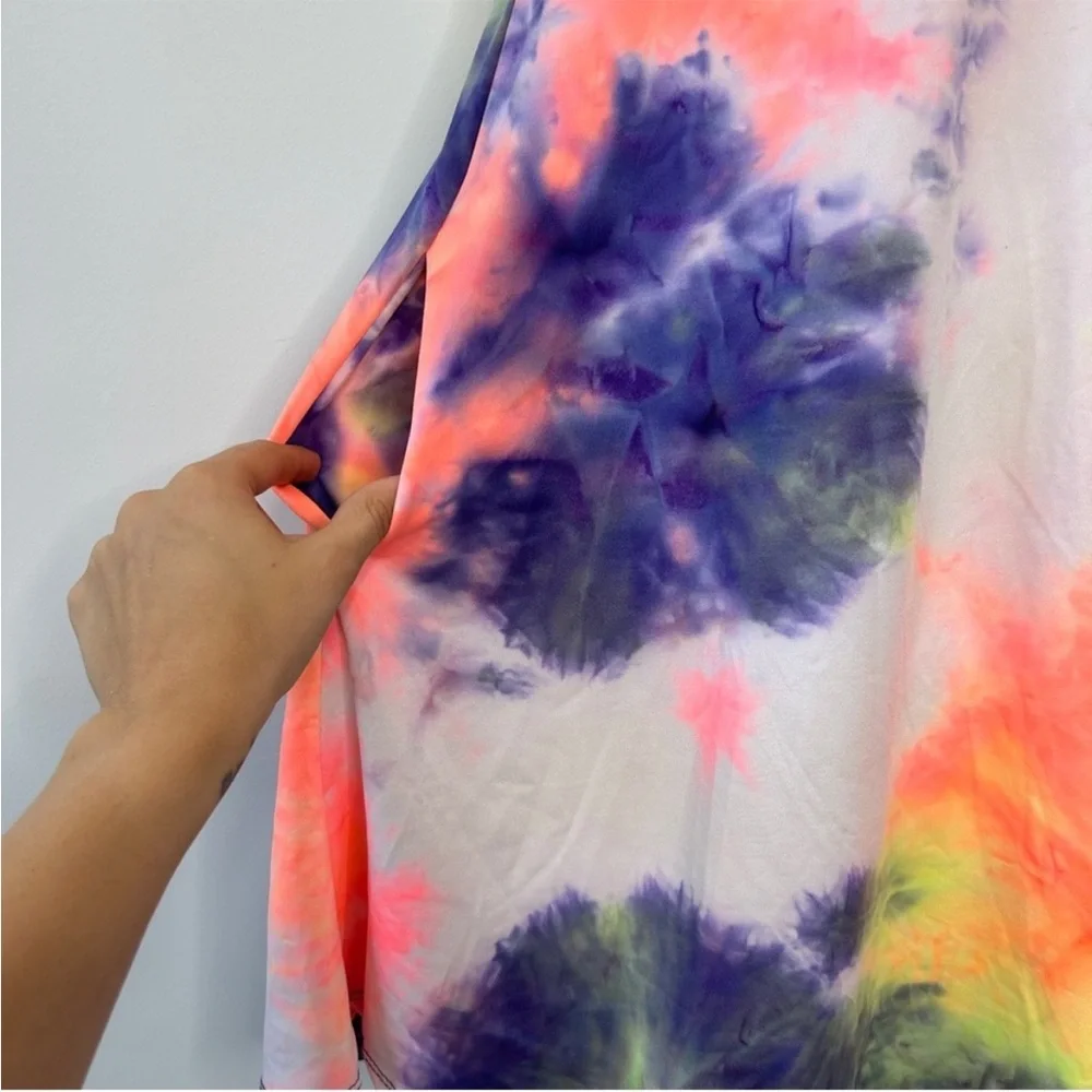 HEIMISH USA Tie Dye Skater Dress Size Small Colorful - Picture 4 of 6